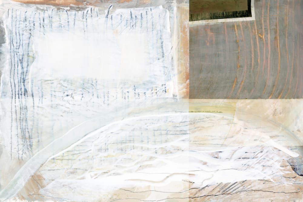 Layered Neutral Abstract by cartissi — canvas wall art