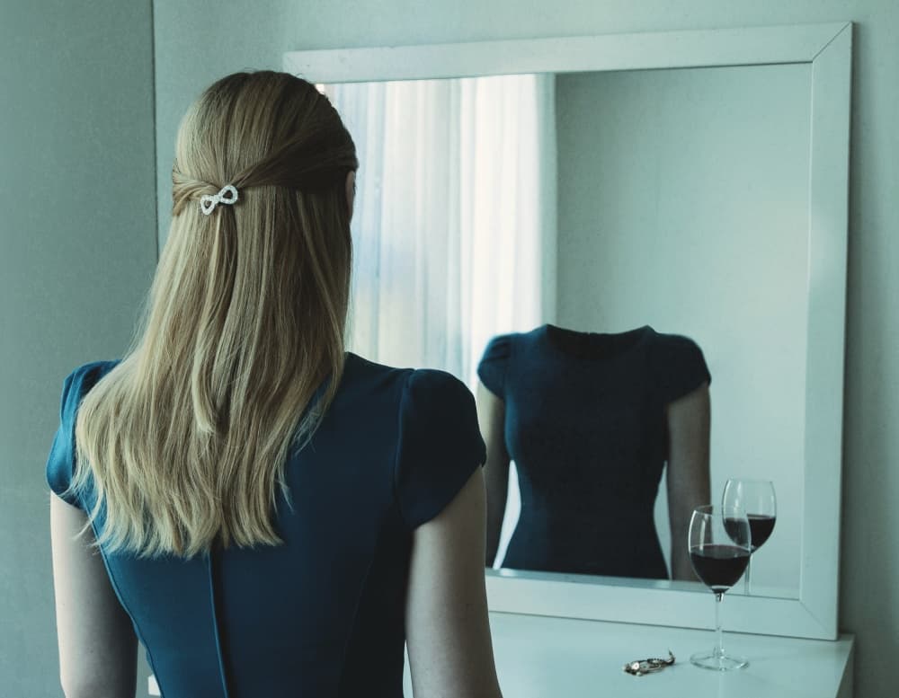 Woman's Headless Reflection by Roland Helerand — canvas wall art