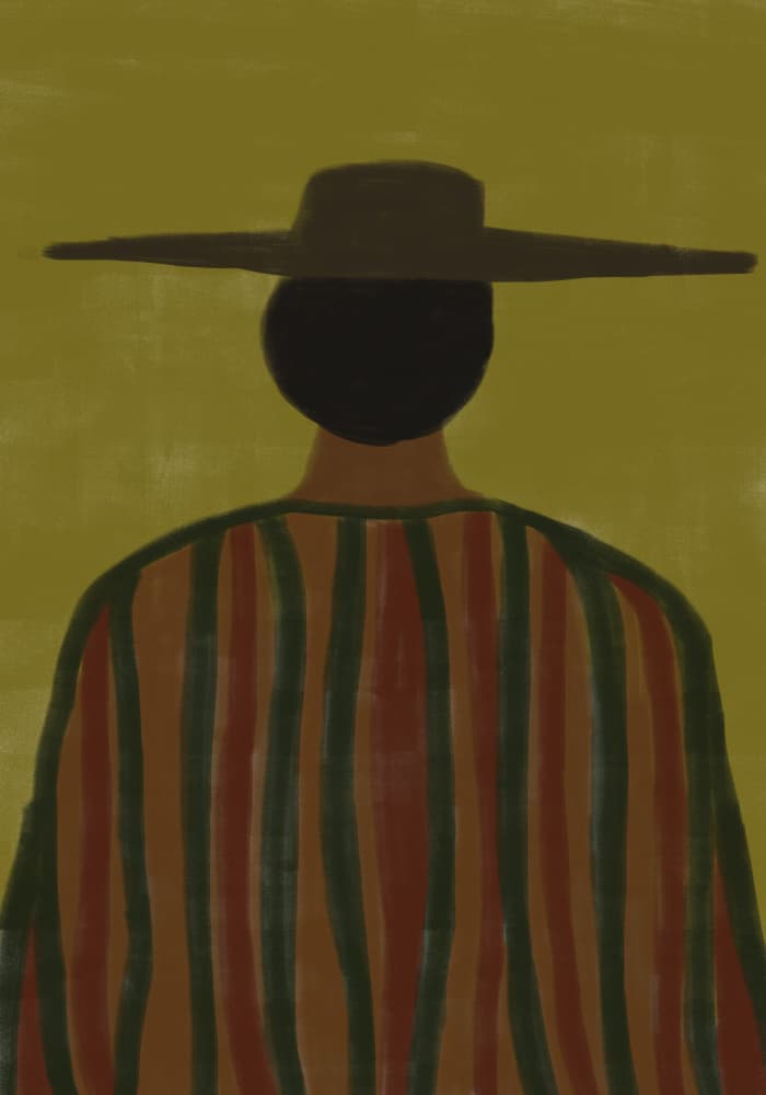 Southwestern Man with Hat