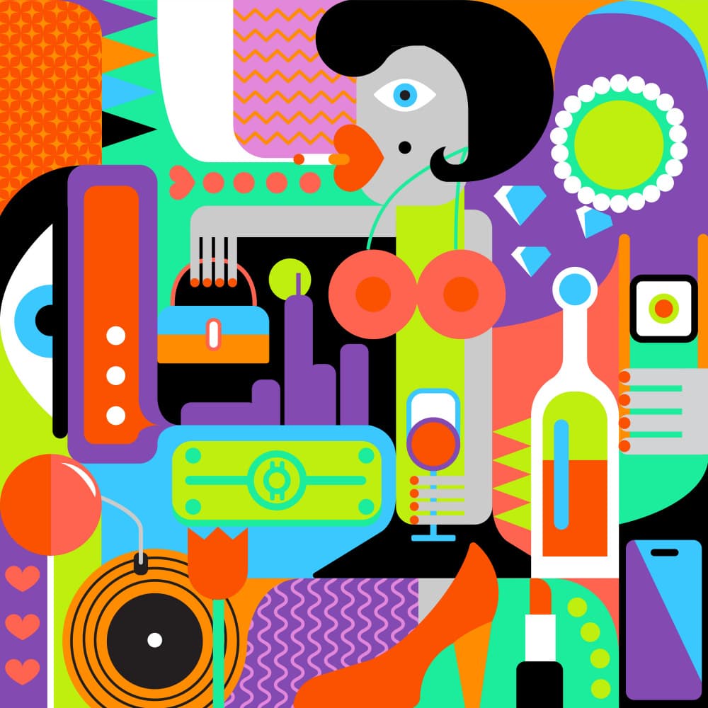 Pop Art Glam Lifestyle by Artem Pozdniakov — canvas wall art