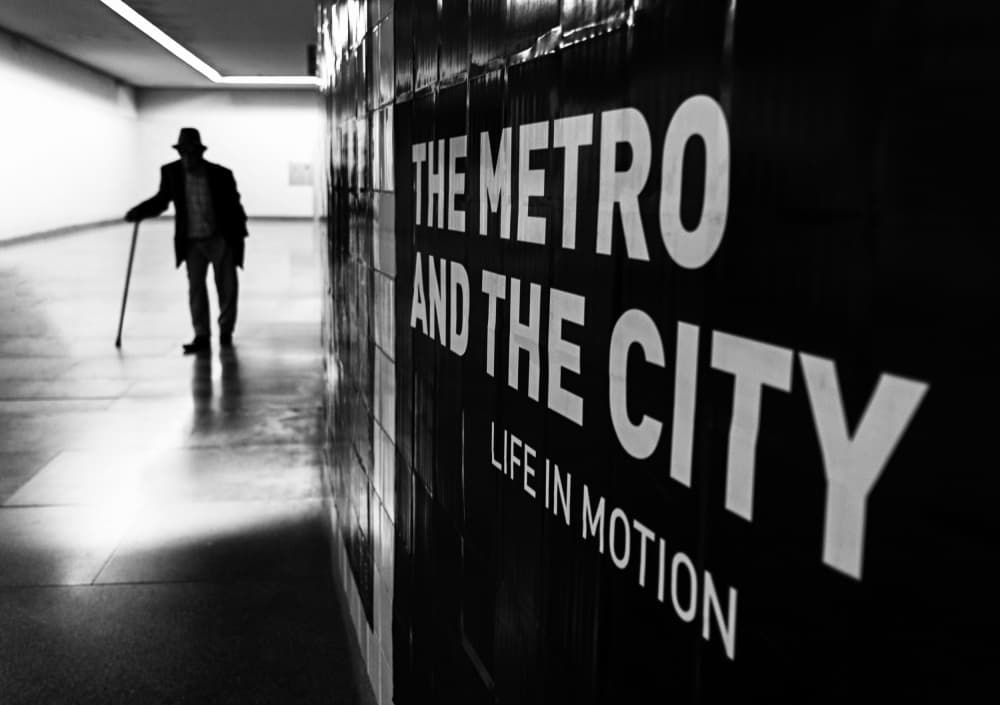 Metro Life in Motion by Carlos Costa — canvas wall art