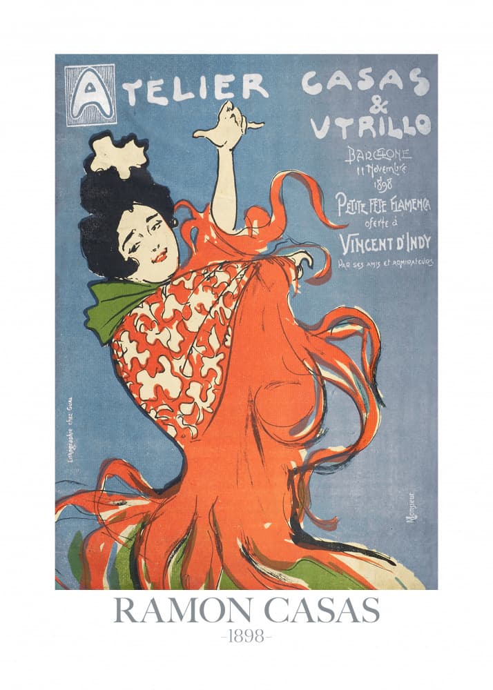 Petite Fête. Barcelona 1898 by Ramon Casas — canvas wall art