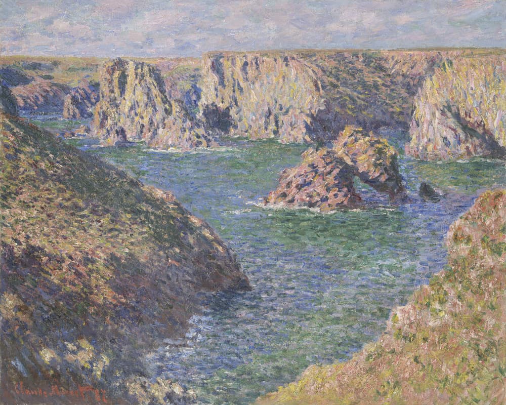 Port Domois, Belle Isle (1887) By Claude Monet by Claude Monet — canvas wall art