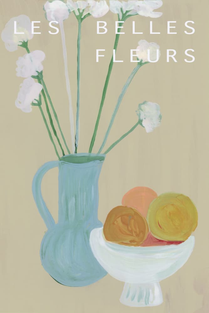Les Belles Fleurs Still Life by cartissi — canvas wall art