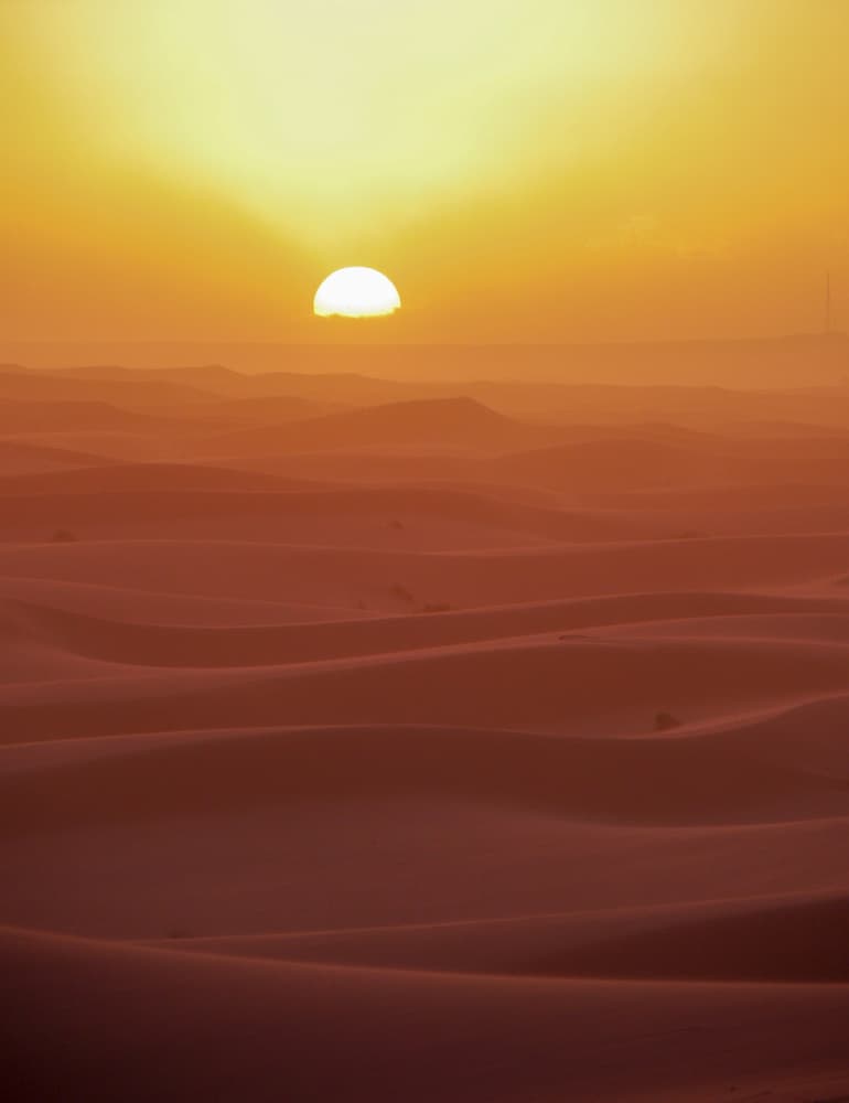 Golden Desert Sunrise by Prof. Stefan Krauter — canvas wall art