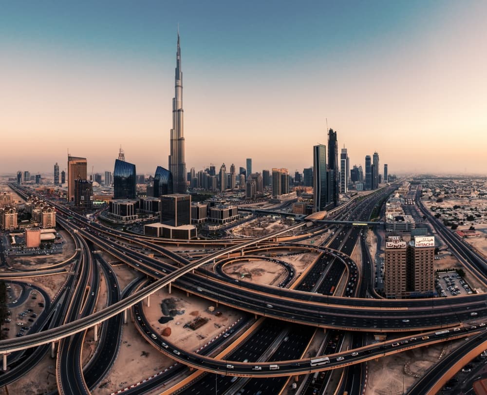 Dubai City Twilight