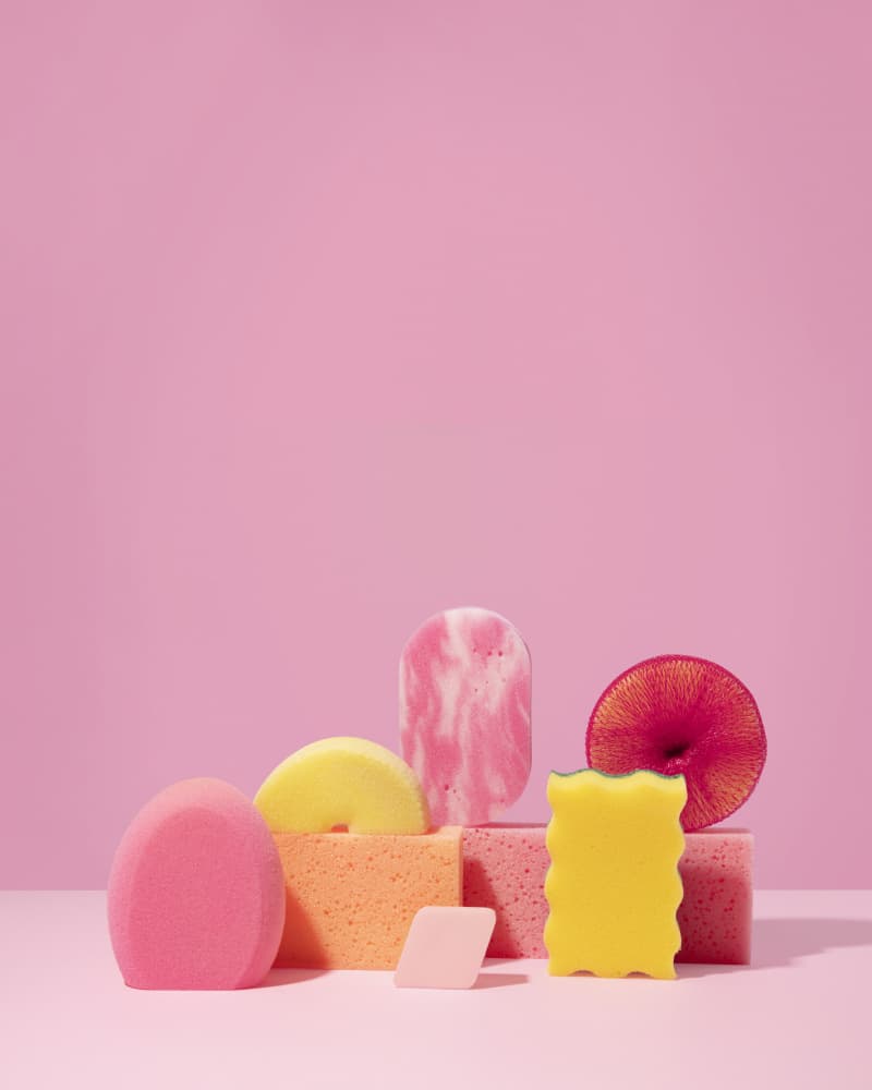 Vibrant Beauty Sponges by Julia Ramiro — canvas wall art