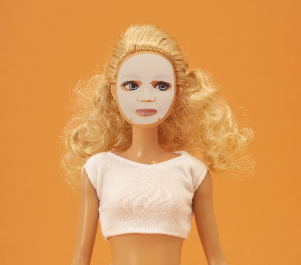 Pampered Doll Face Mask by Julia Ramiro — canvas wall art