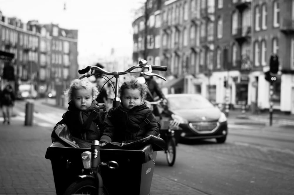 Young City Commuters by Olga Bekker — canvas wall art