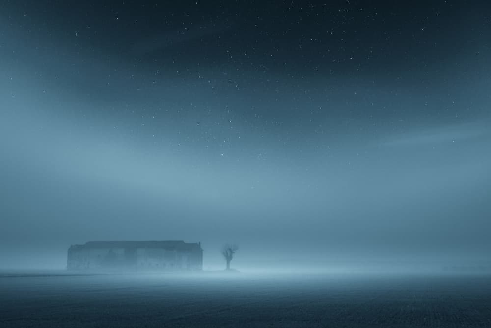 Starry Night Fog by Andrea Fraccaroli — canvas wall art