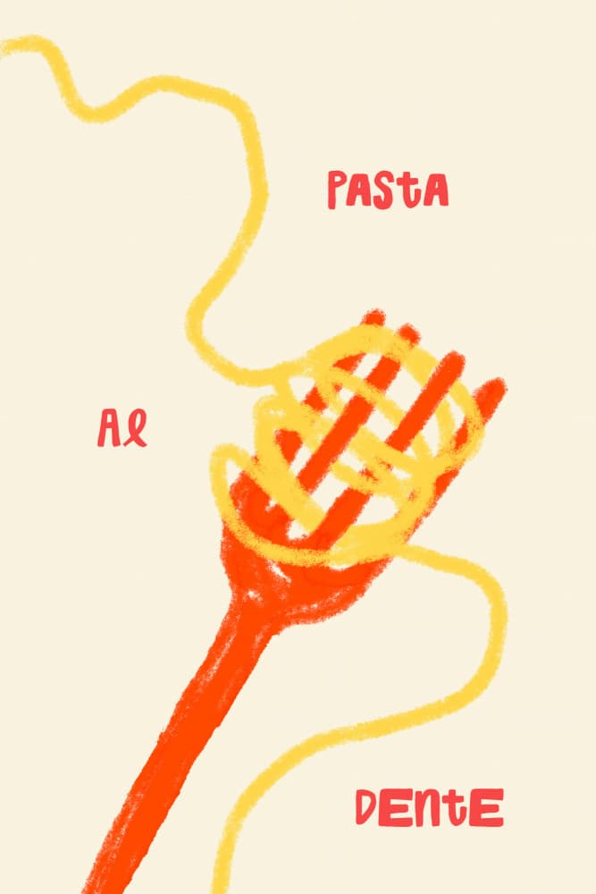 Pastaaldente by Treechild — canvas wall art