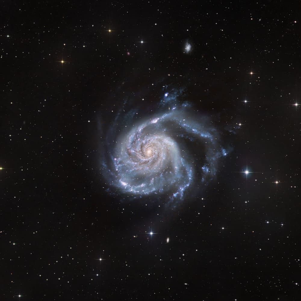 Swirling Blue Galaxy by Vikas Chander — canvas wall art