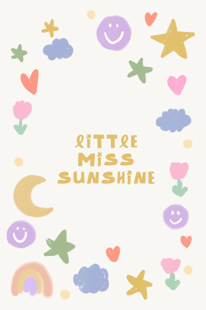 Little Miss Sunshine by Treechild — canvas wall art
