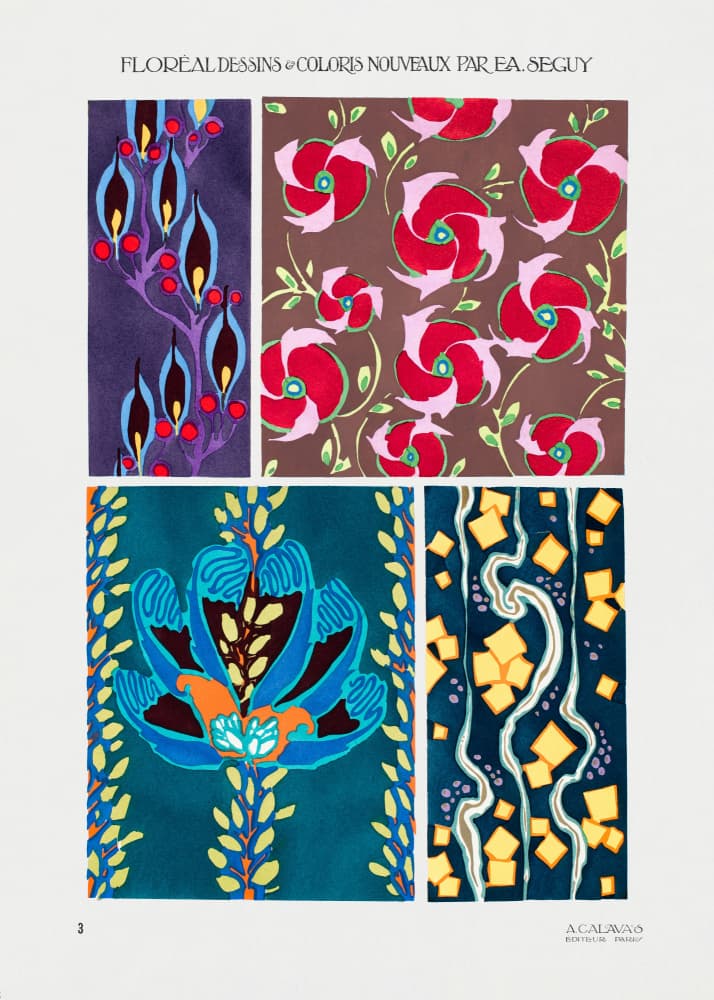 Pattern 03 by Emile Alain Seguy — canvas wall art