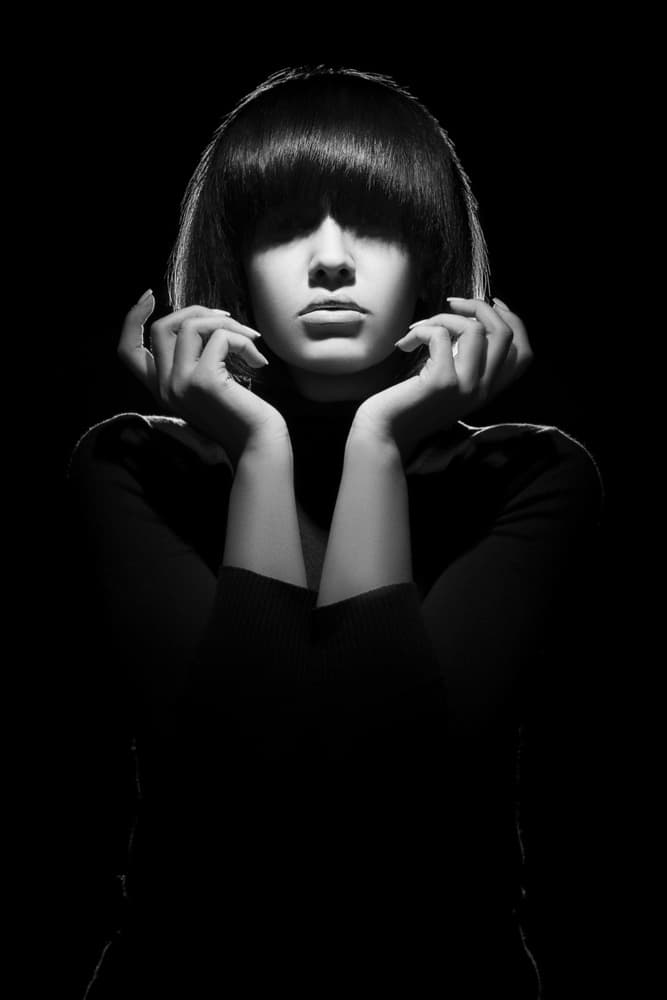 Enigmatic Woman Portrait by Sepideh Niksefat — canvas wall art