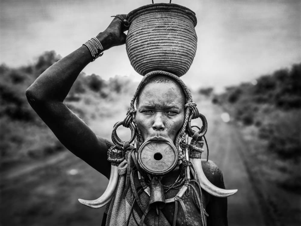African Tribal Woman by Svetlin Yosifov — canvas wall art