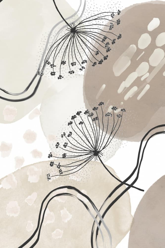 Organic Botanical Flow by Sally Ann Moss — canvas wall art