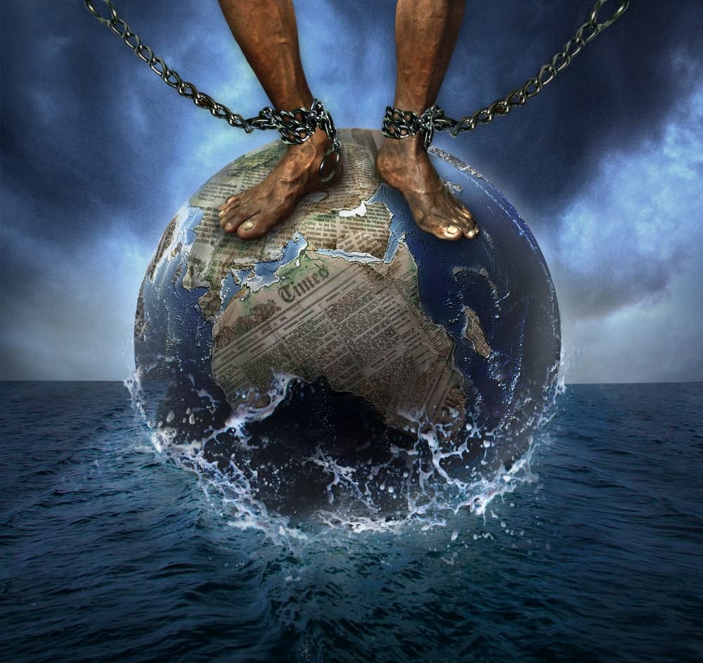 Chained World by Ivan Valentino — canvas wall art