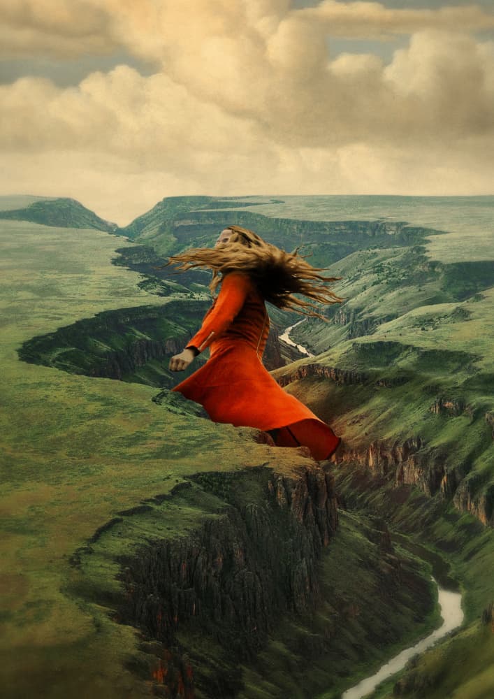 Floating Canyon Spirit by Fran Rodríguez — canvas wall art