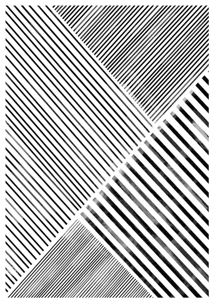 Diagonal Patterns by THE MIUUS STUDIO — canvas wall art