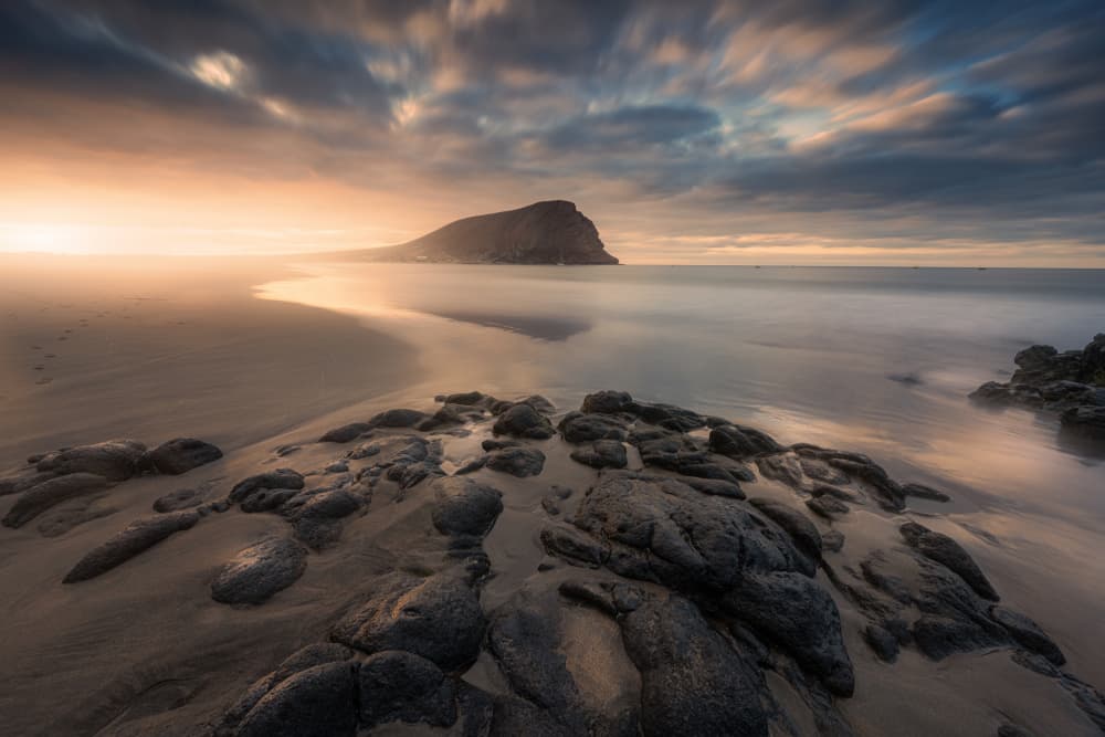 Golden Beach Island Sunset by Adam Pachula — canvas wall art