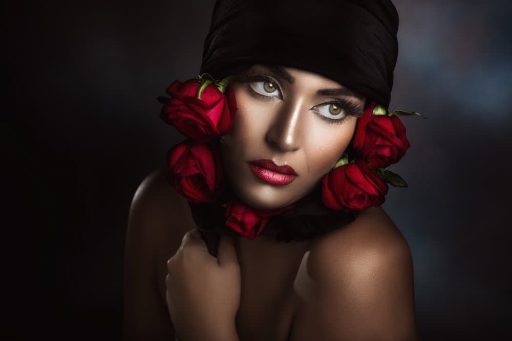 Dark Rose Beauty by Peppe Tambè — canvas wall art
