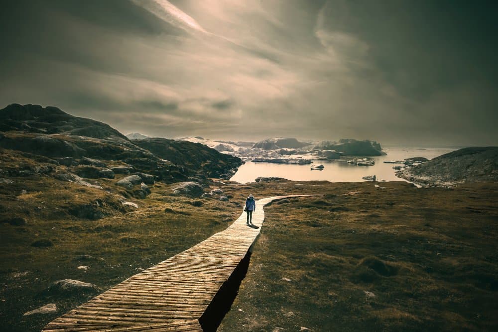 Arctic Journey Path by Jamie Z. Chan — canvas wall art