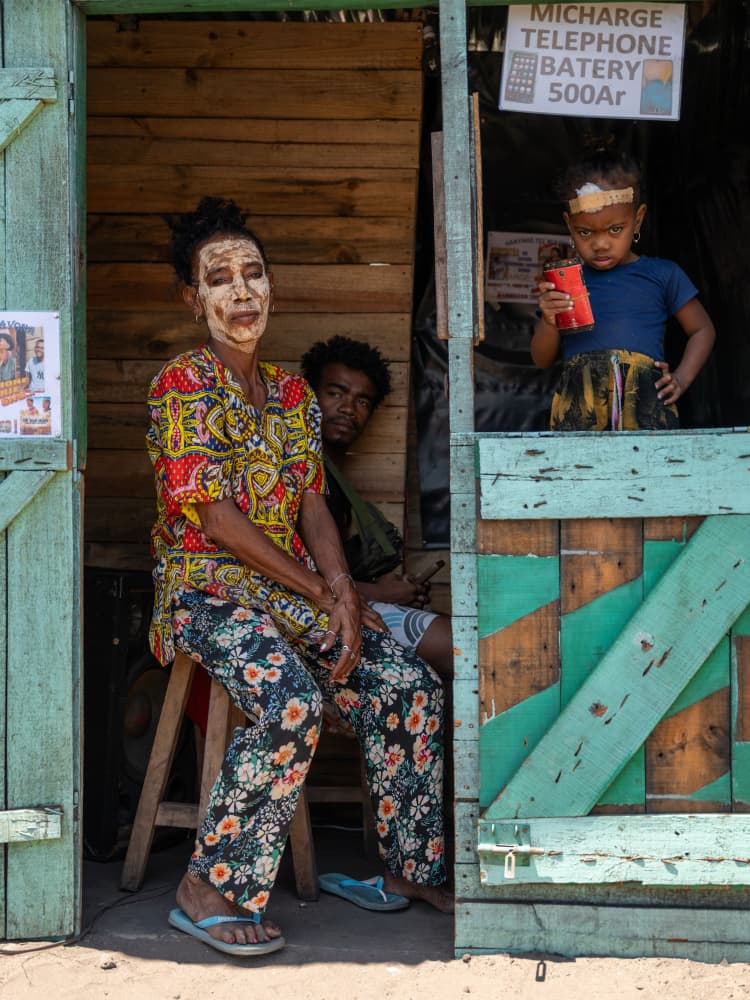 Madagascar Traditional Faces by Ilana Lam — canvas wall art