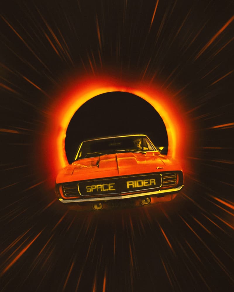 The Space Rider by Taudalpoi — canvas wall art