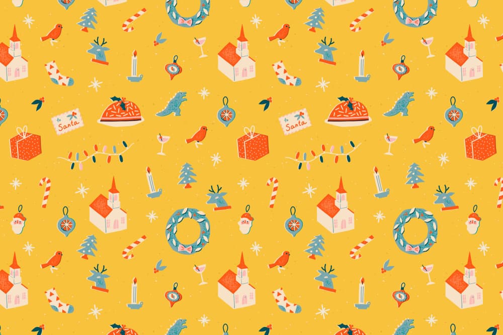 Christmaspatternno29 by Treechild — canvas wall art