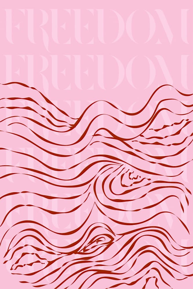 Freedom(waves) by Treechild — canvas wall art