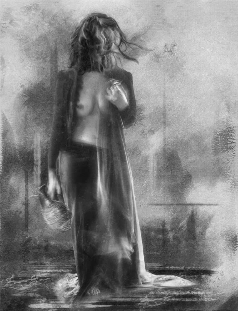 Ethereal Nude Woman by Charlaine Gerber — canvas wall art