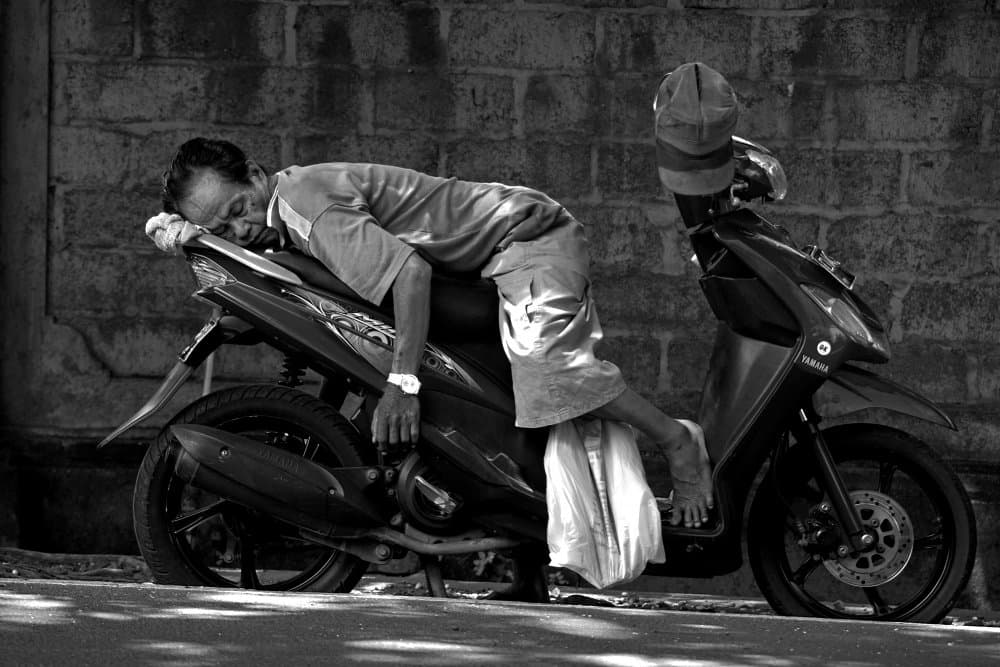 Urban Scooter Nap by Streiff Marcel — canvas wall art
