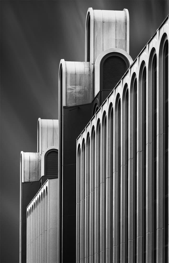 Modern Architectural Forms by Jef Van den Houte — canvas wall art