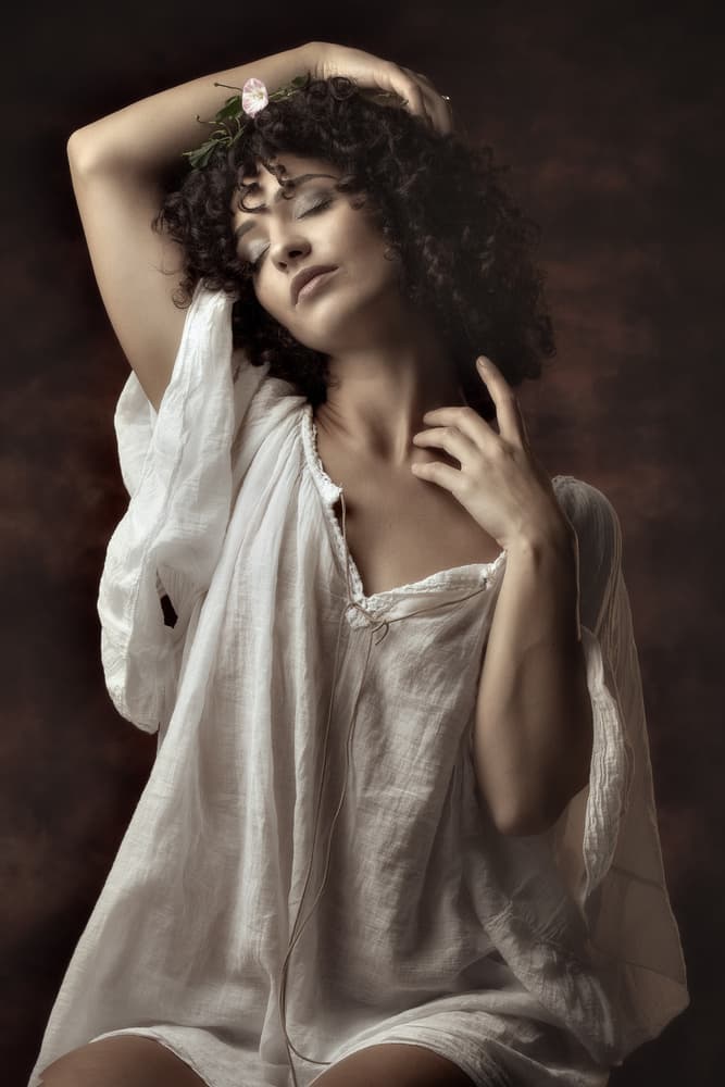Serene Woman Dreaming by Jan Slotboom — canvas wall art