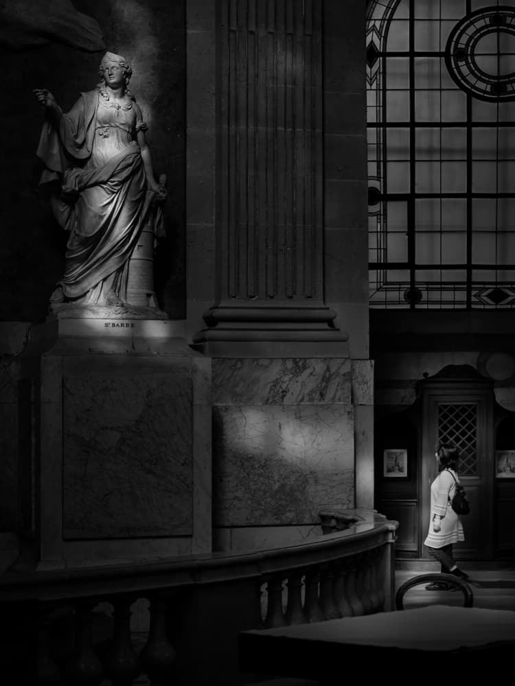 Elegant Museum Moment by Eiji Yamamoto — canvas wall art