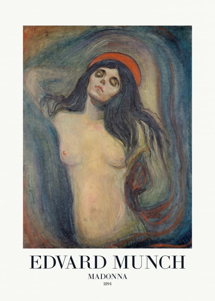 Madonna 1894 by Edvard Munch — canvas wall art