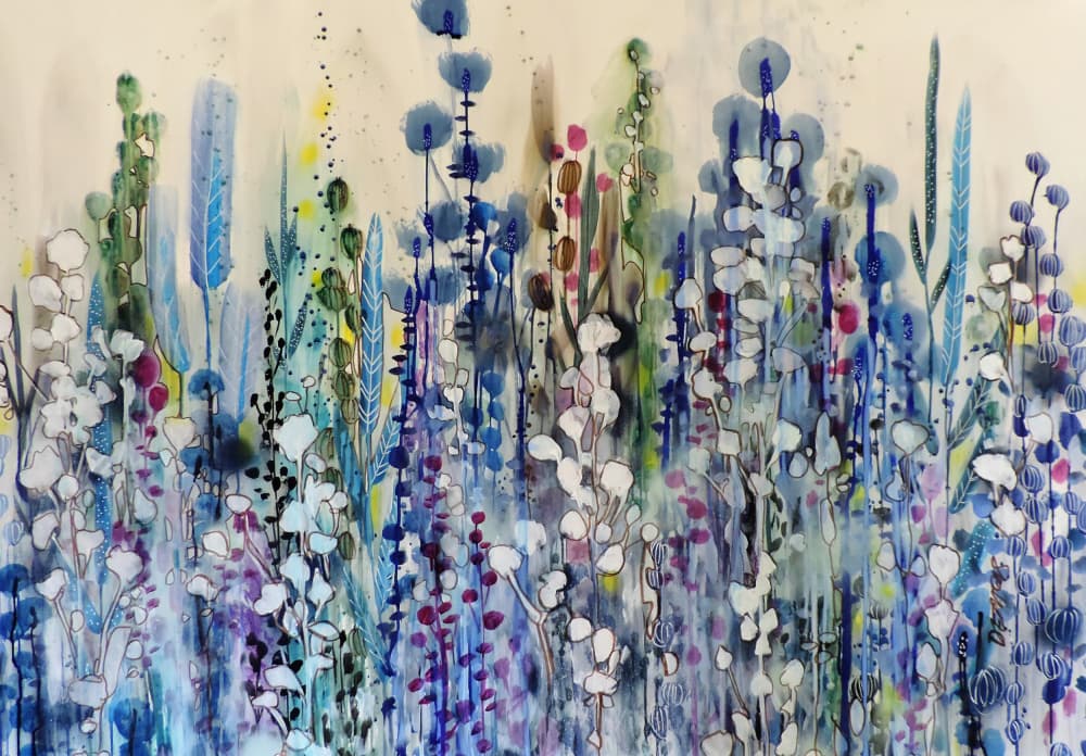 Dreamy Floral Garden by Sylvie Demers — canvas wall art