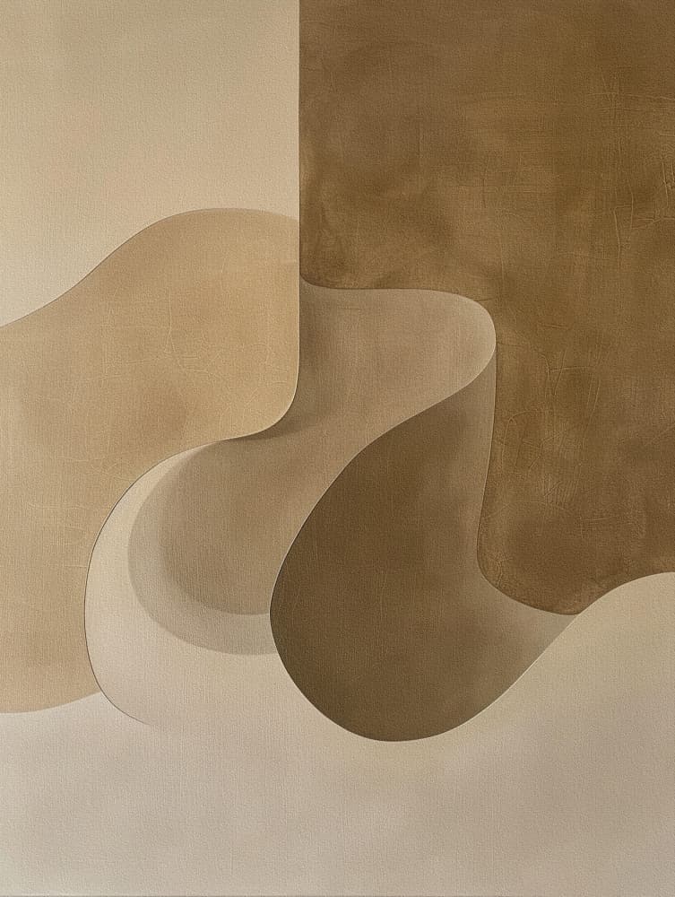 Flowing Earth Curves by Bilge Paksoylu — canvas wall art