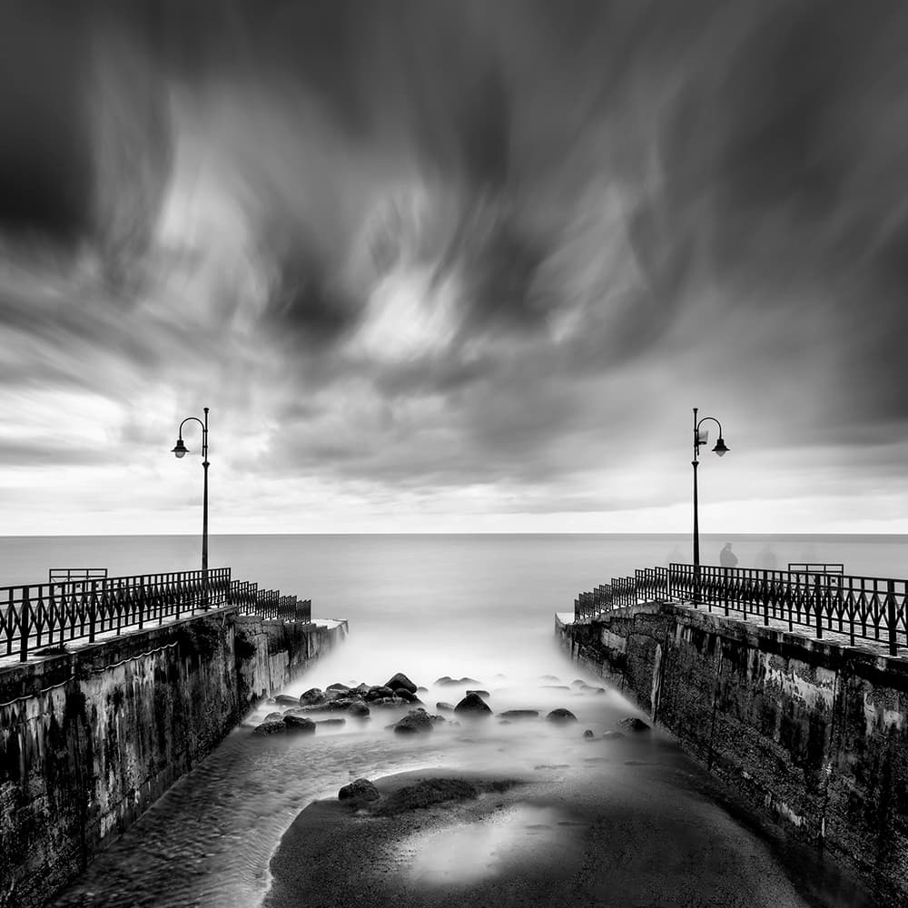 Serene Pier Seascape by George Digalakis — canvas wall art