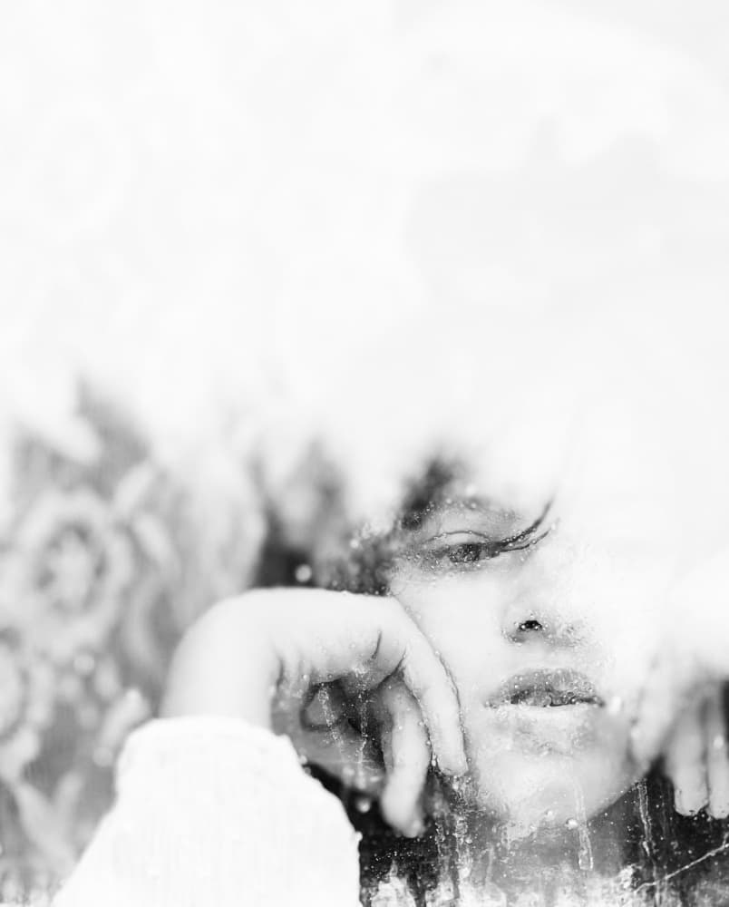 Pensive Reflection by Delphine Margau — canvas wall art