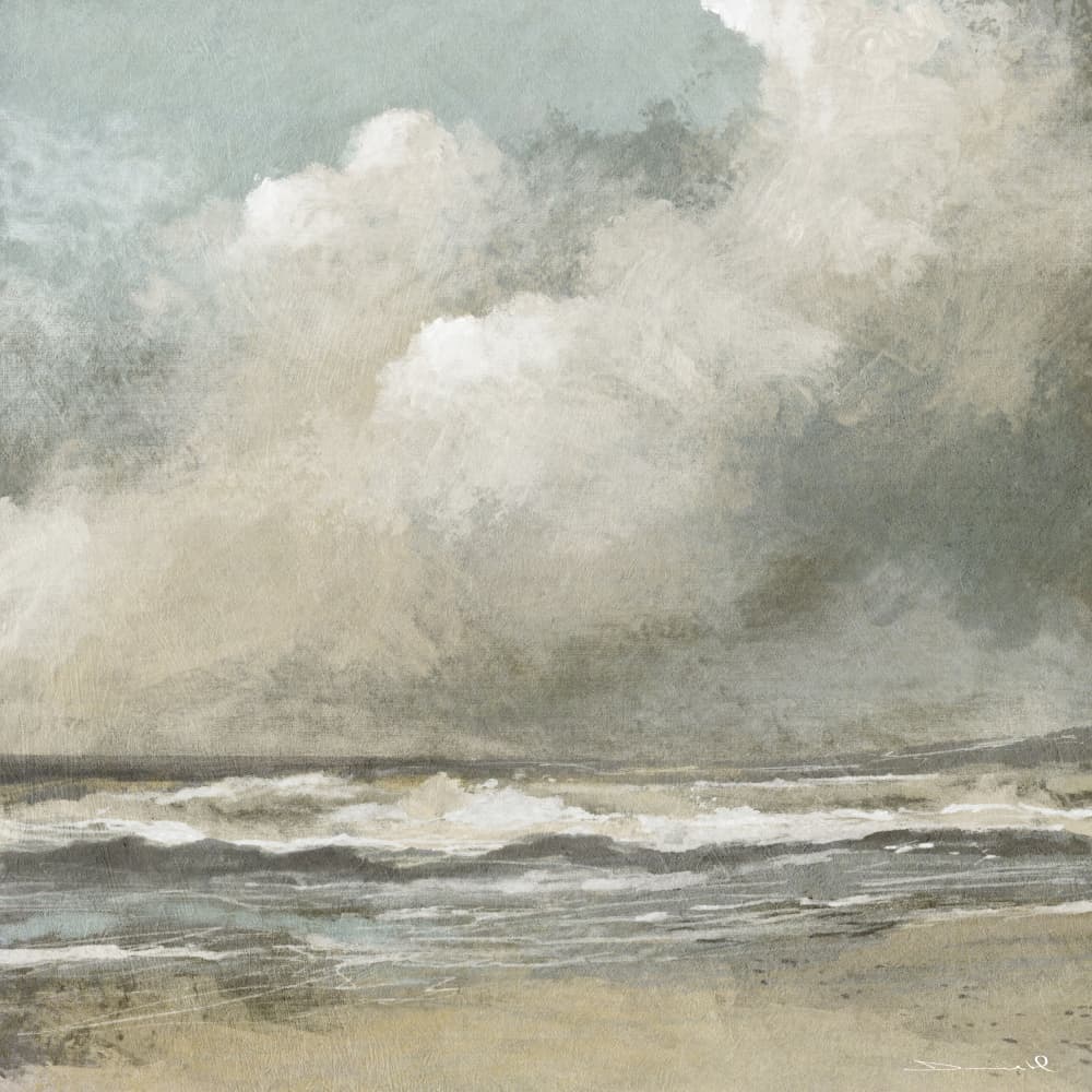 Misty Beach by Dan Hobday — canvas wall art