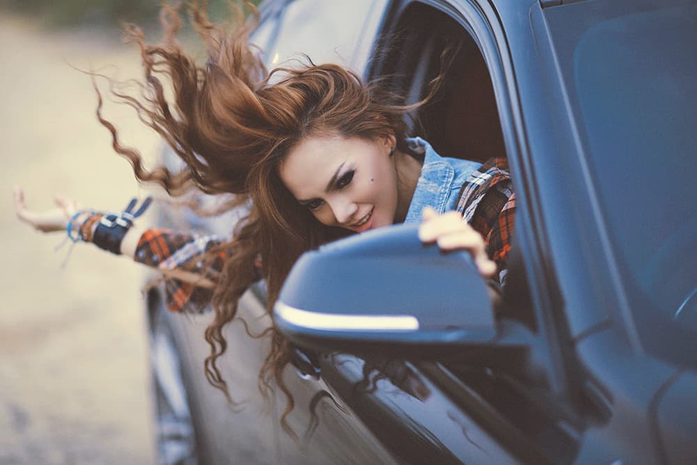 Windblown Road Trip by Abr Abe — canvas wall art