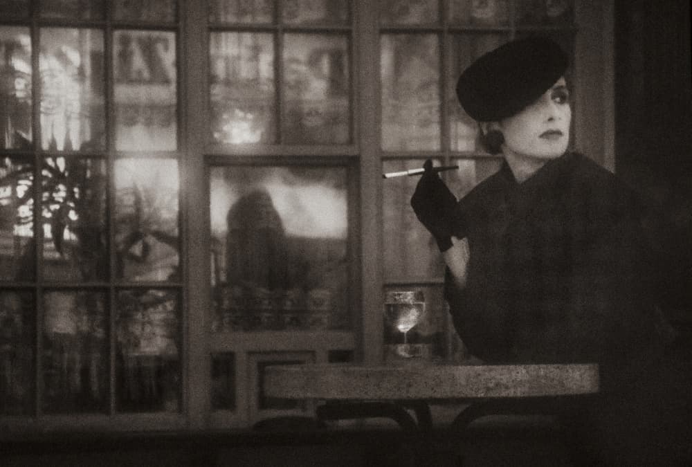 Elegant Woman Smoking by Angelika Vogel — canvas wall art