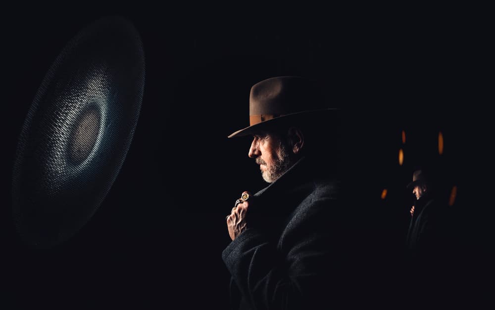 Mysterious Man In Hat by gNo — canvas wall art