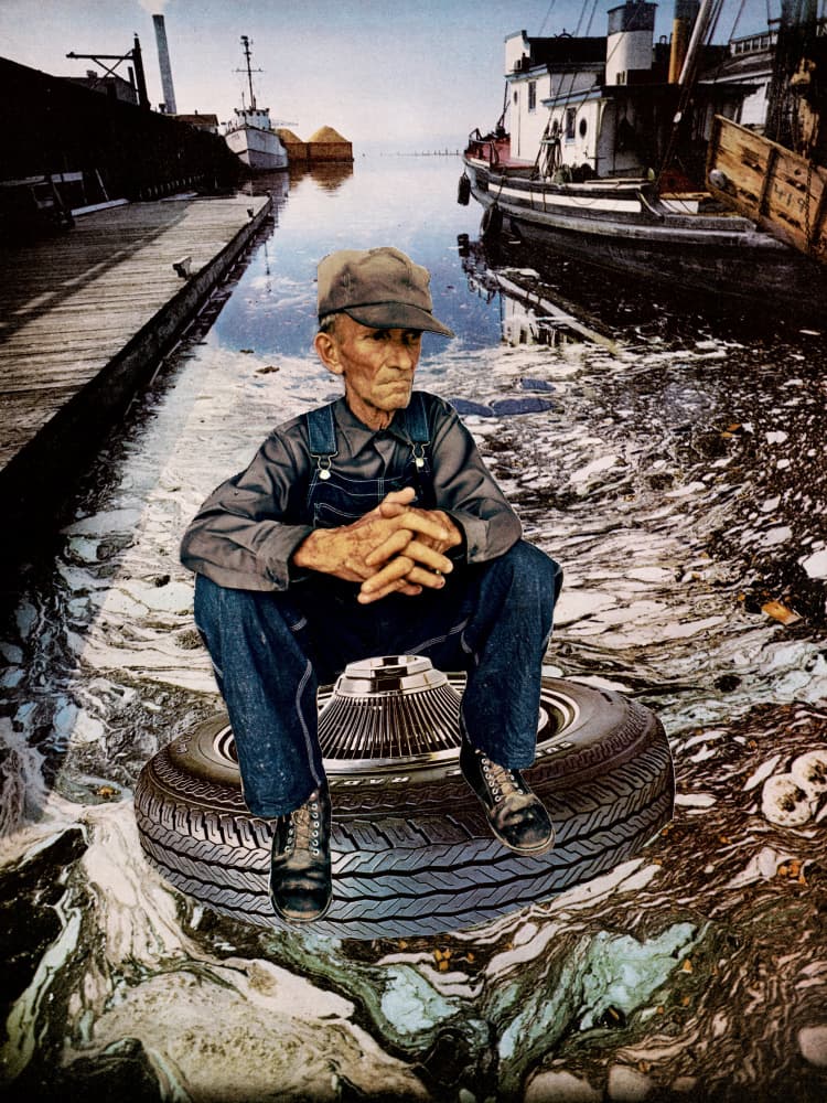 Old Man Polluted Waters by Mikhail Siskoff — canvas wall art