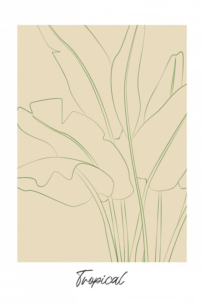 Tropical by Treechild — canvas wall art