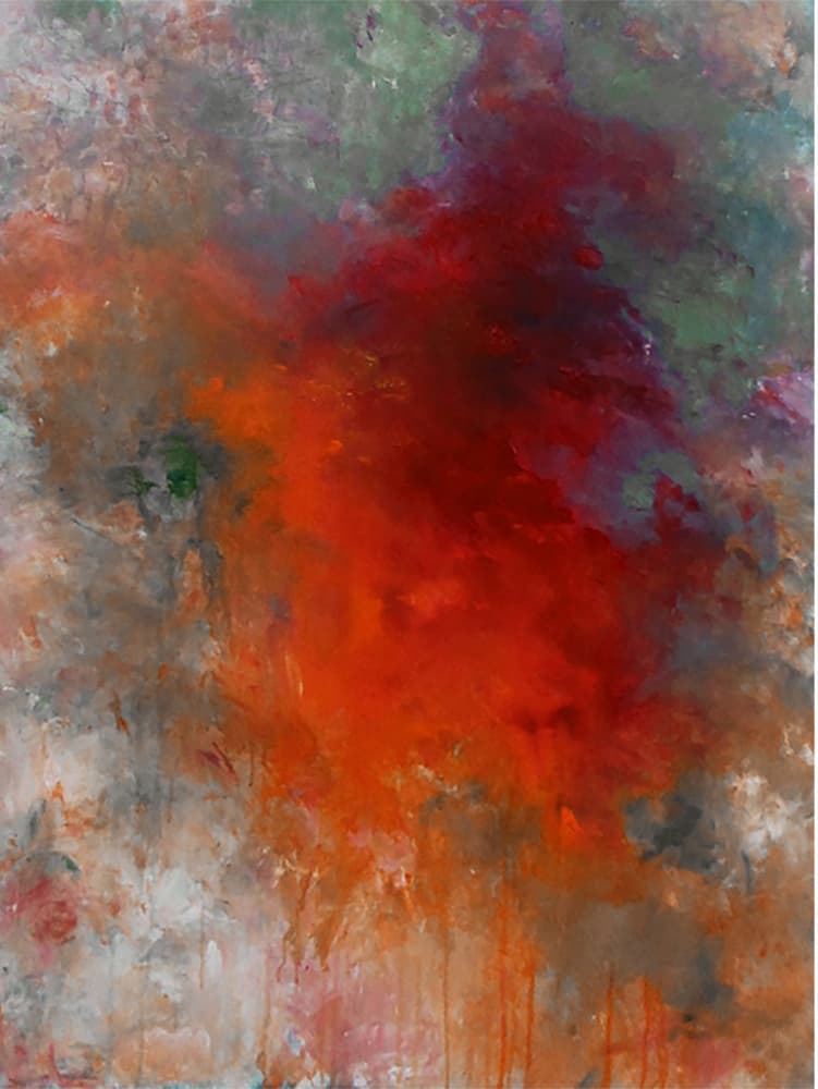 Fiery Color Flow by Ron Halfant — canvas wall art