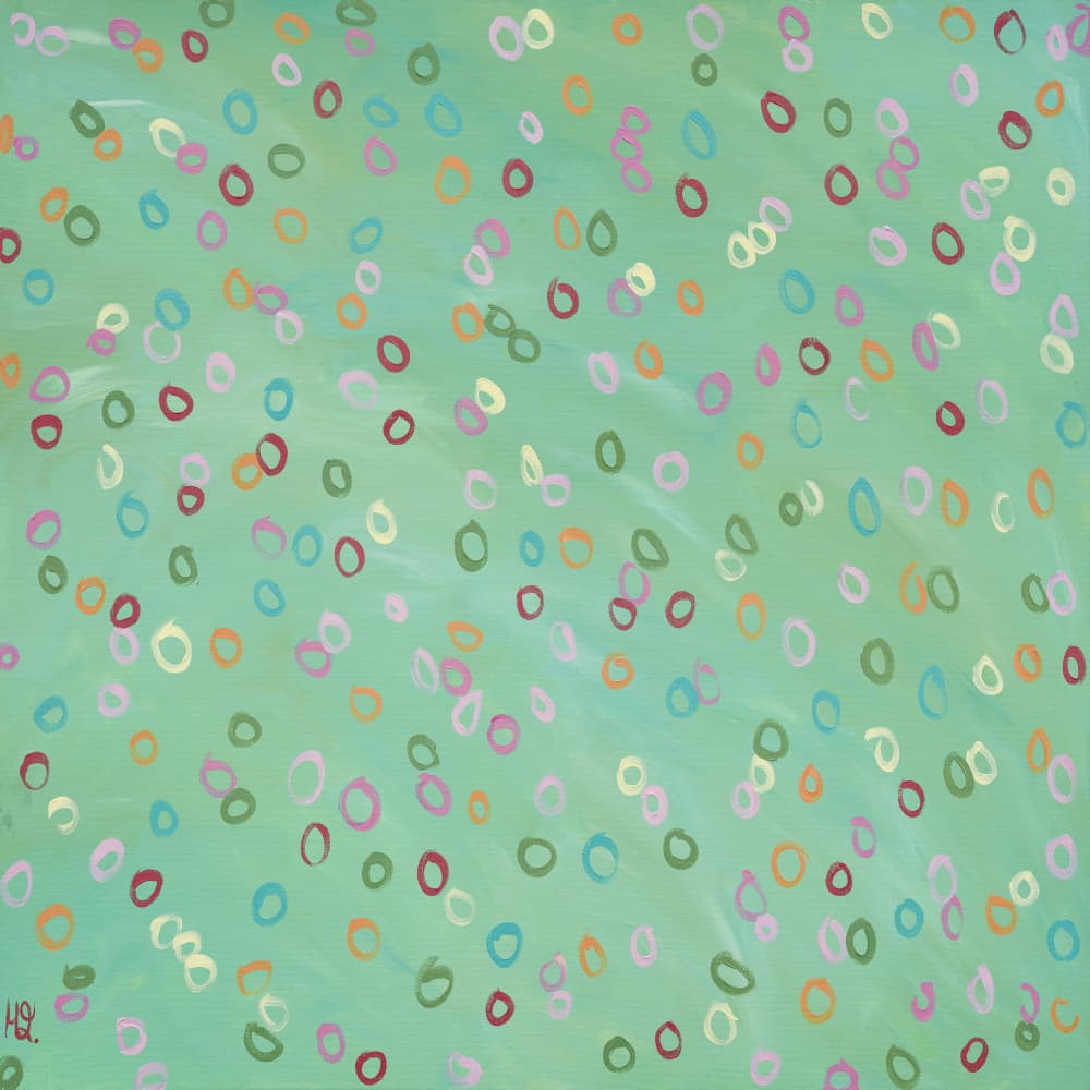 Playful Pastel Circles by Helen Joynson — canvas wall art