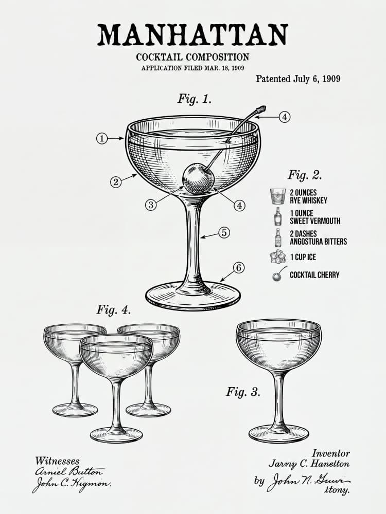 Manhattan Cocktail Patent
